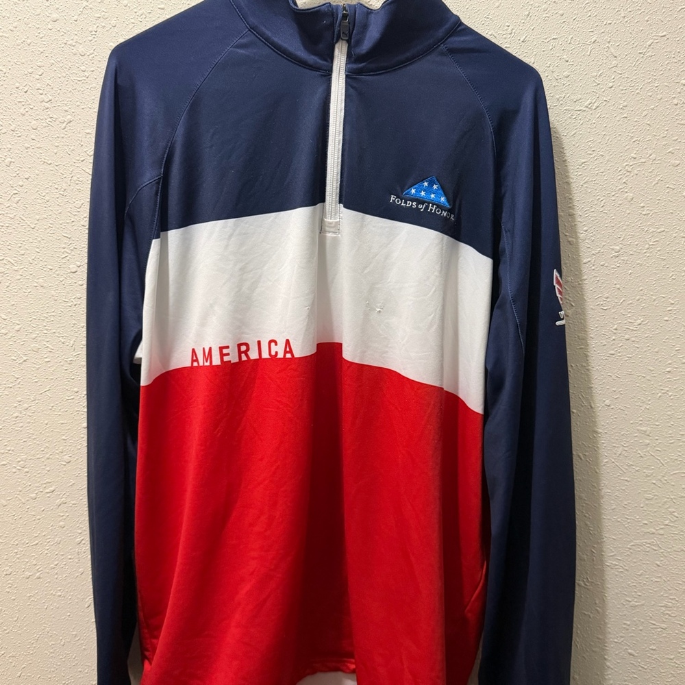 Puma Volition America 1/4 Zip XL Folds of Honor Pullover